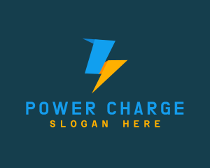  Power Lightning Bolt logo design