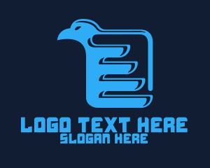 Library - Eagle Wings Book logo design
