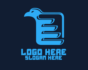 Ebook - Eagle Wings Book logo design