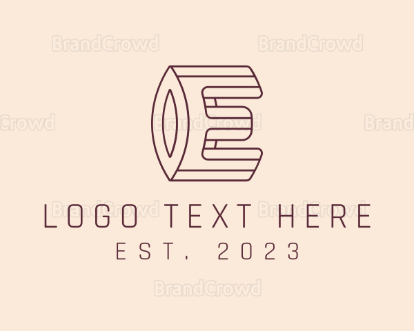 Industrial Gear Letter E Logo