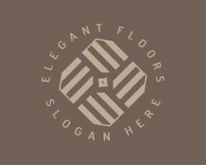 Wood Tile Flooring logo design