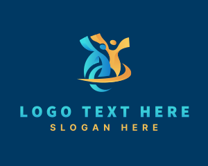 Caregiver - Disability Humanitarian Inclusive logo design