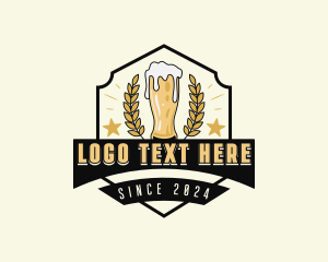 Stein Glass - Brewing Beer Pub logo design