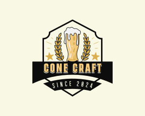 Brewing Beer Pub logo design