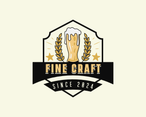 Brewing Beer Pub logo design