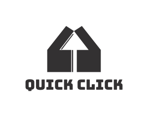 Click - Gray Cursor Quote logo design