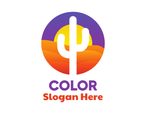 Desert Sun Badge Logo