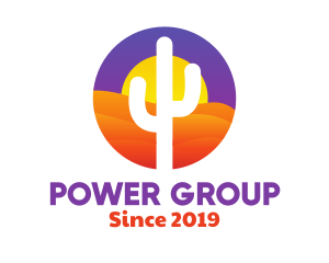 Wild West - Desert Sun Badge logo design