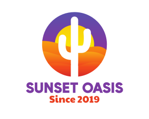 Desert Sun Badge logo design