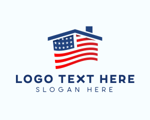 Nalionalistic - House American Patriotic logo design