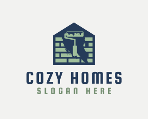 Housing - Brick House Painting logo design