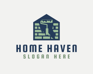 Housing - Brick House Painting logo design