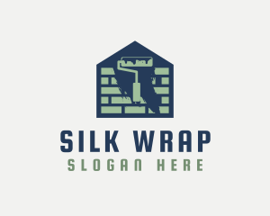 Brick Home Painting logo design