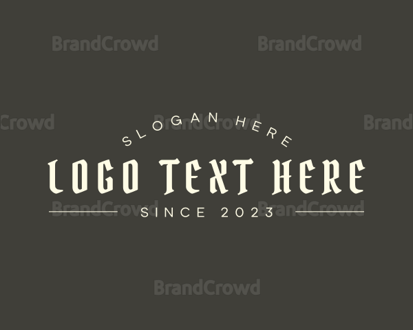 Gothic Business Brand Logo