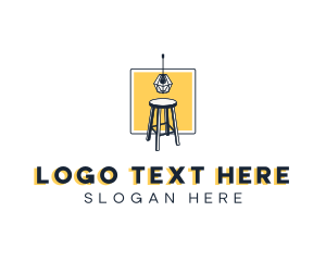Fixture - Chair Lamp Light Furniture logo design