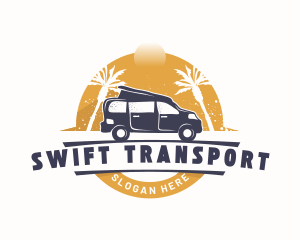 Van Travel Transportation logo design