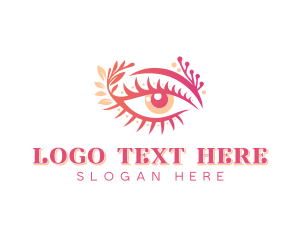 Feminine Eyelash Beauty Logo