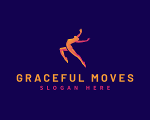 Female Dance Fitness logo design