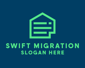 Migration - Computer Server Database logo design