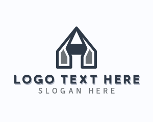 Corporate - House Real Estate Letter A logo design