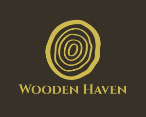 Log - Wood Log Cut logo design