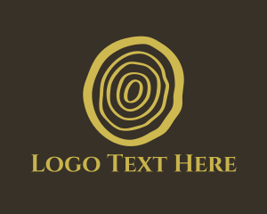 Wood Log Cut Logo