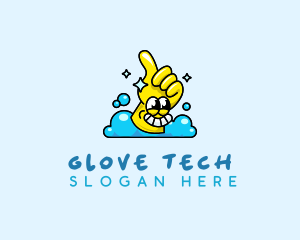 Glove - Cleaning Glove Bubbles logo design