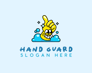 Glove - Cleaning Glove Bubbles logo design