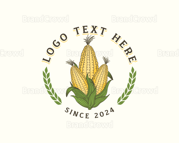 Corn Crop Agriculture Logo