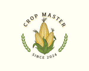 Corn Crop Agriculture logo design