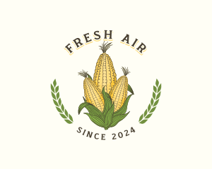 Corn Crop Agriculture logo design