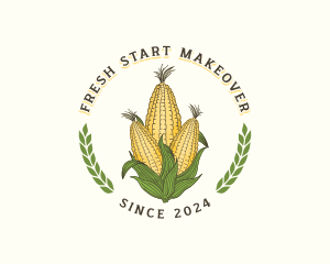 Corn Crop Agriculture logo design