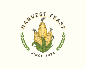 Corn Crop Agriculture logo design