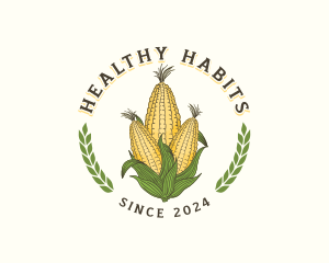 Corn Crop Agriculture logo design