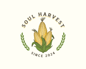 Corn Crop Agriculture logo design