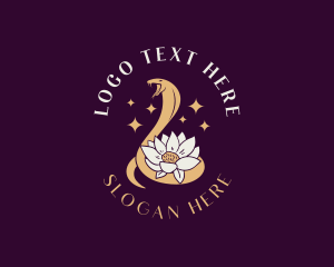 Psychic - Lotus Cobra Snake logo design