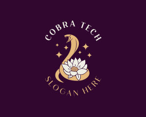 Cobra - Lotus Cobra Snake logo design