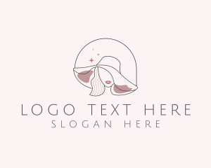 Stylist - Fashion Hat Woman logo design