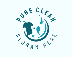 Laundry Cleaning Sanitation  logo design