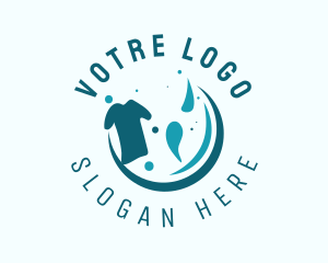Shirt - Laundry Cleaning Sanitation logo design