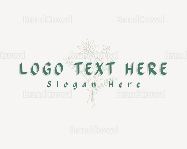 Simple Flower Business Logo