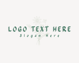 Simple Flower Business logo design