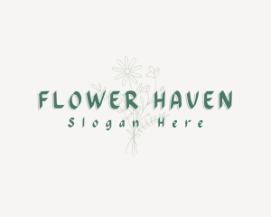 Simple Flower Business logo design