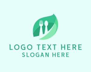 Herb Food Cutlery Logo