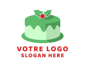 Winter - Christmas Cake Dessert logo design