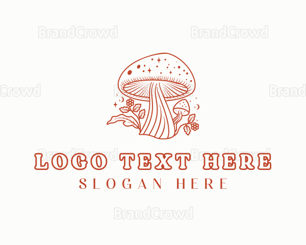 Natural Herbal Mushroom Logo