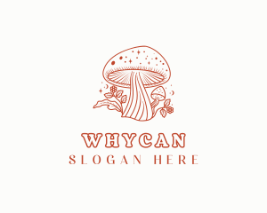 Natural Herbal Mushroom Logo