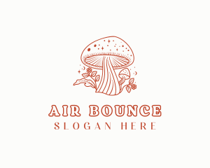 Natural Herbal Mushroom logo design