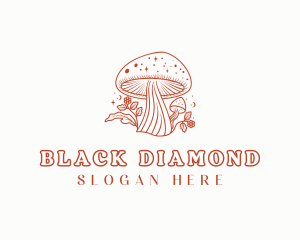 Natural Herbal Mushroom logo design