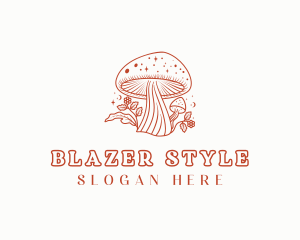 Natural Herbal Mushroom logo design